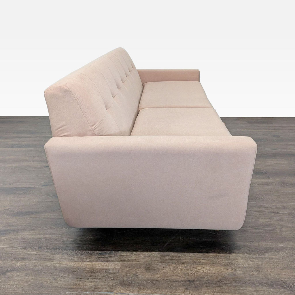 Joybird Furniture Hughes 3-Seat Sofa with Ottoman and Built-In Storage
