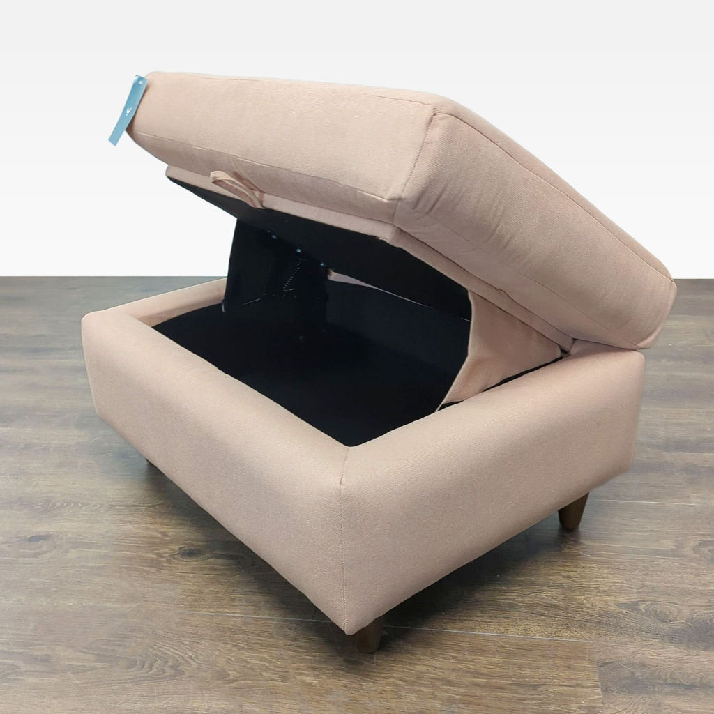 Joybird Furniture Hughes 3-Seat Sofa with Ottoman and Built-In Storage