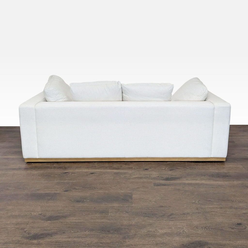 West Elm Newport 3-Seat Modern Cream Sofa