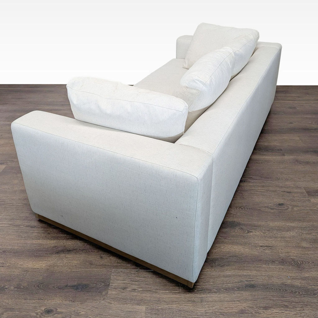 West Elm Newport 3-Seat Modern Cream Sofa