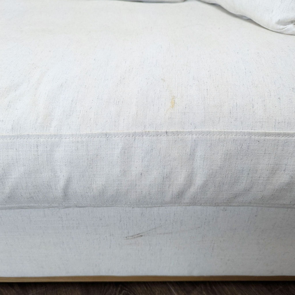 West Elm Newport 3-Seat Modern Cream Sofa