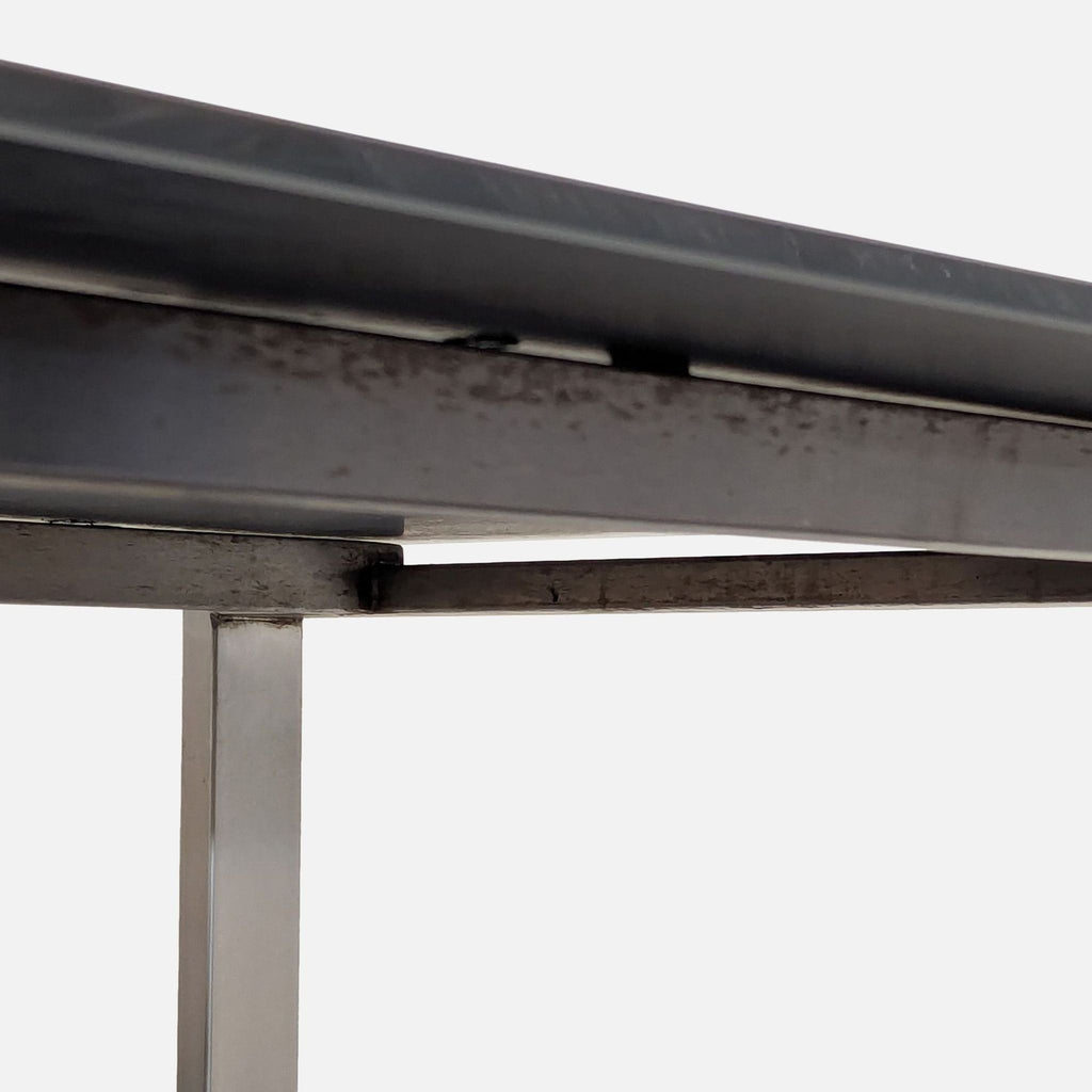 Room & Board Rand Modern Metal and Glass Table – Sleek Rectangular Design