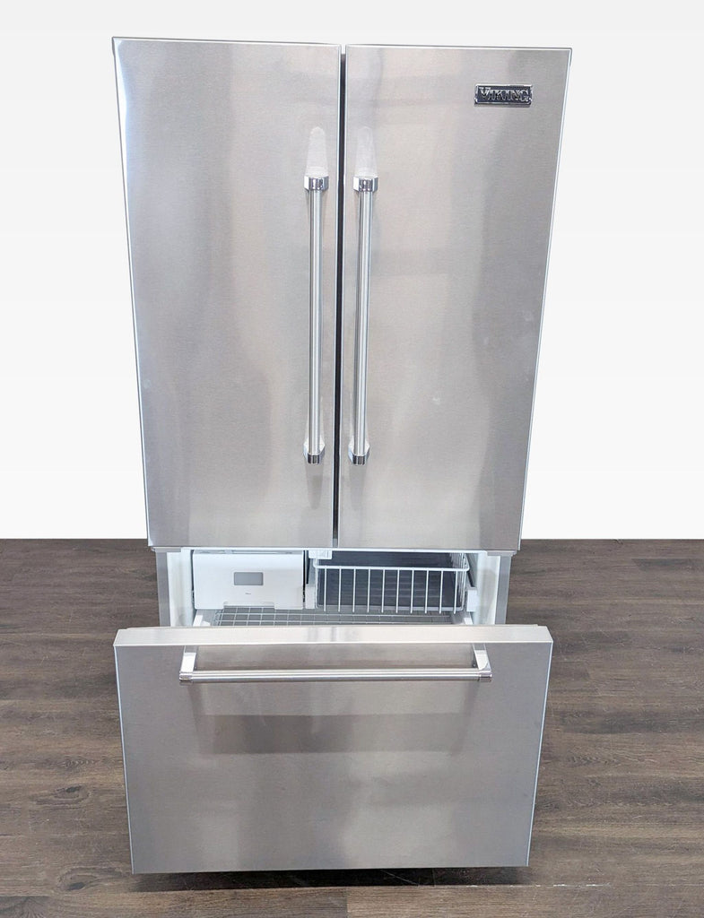 Viking Stainless Steel French Door Refrigerator with Bottom Freezer
