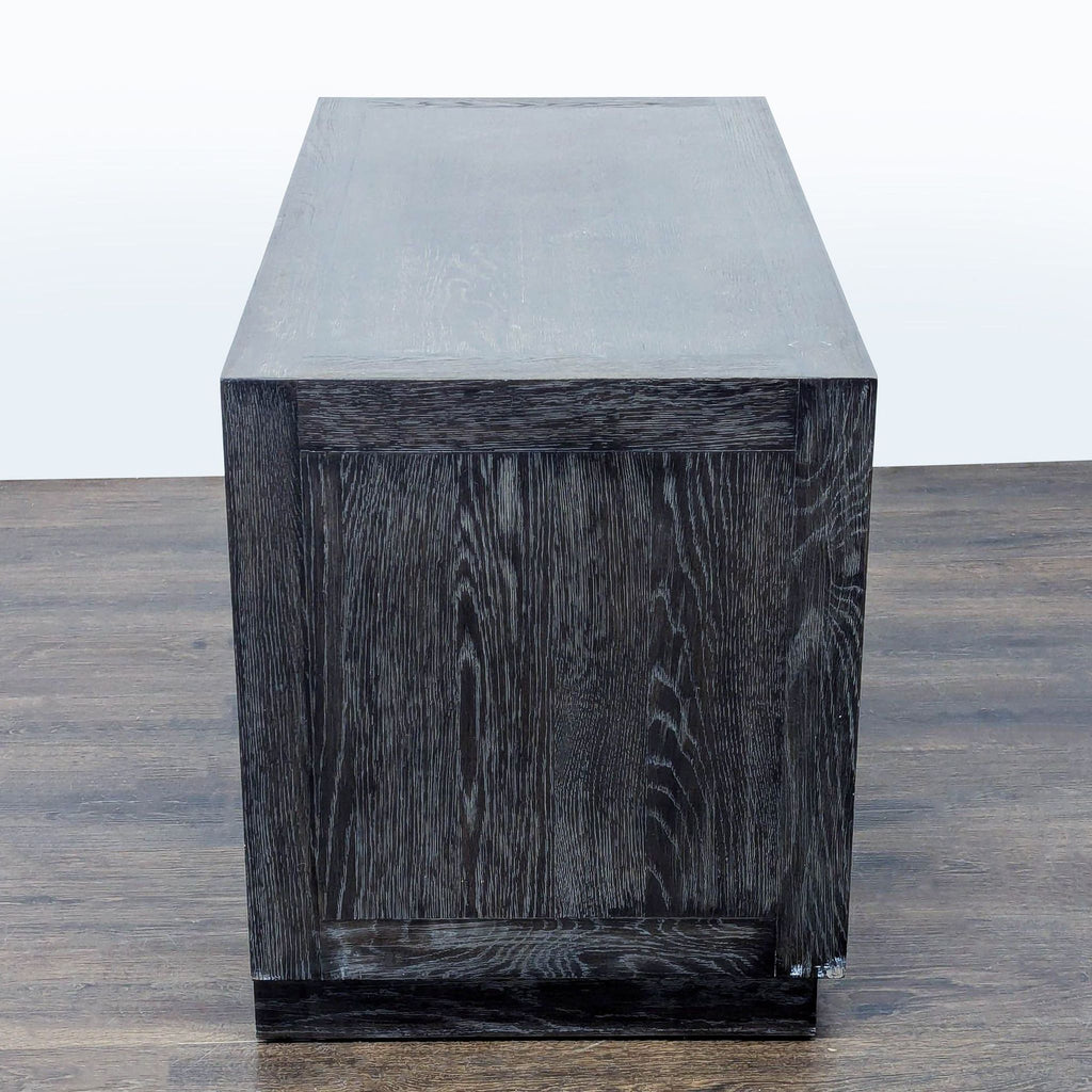 Restoration Hardware Large Two Drawer Nightstand with Chevron Pattern