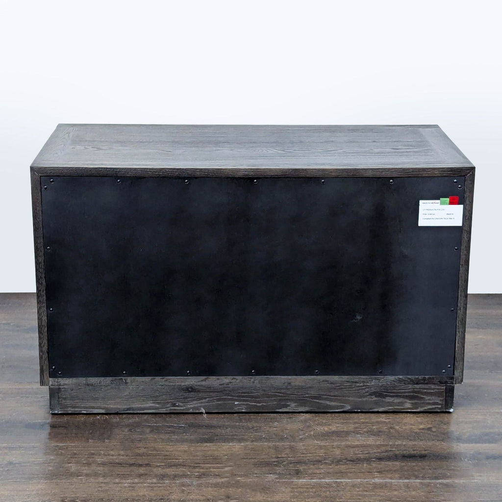 Restoration Hardware Large Two Drawer Nightstand with Chevron Pattern