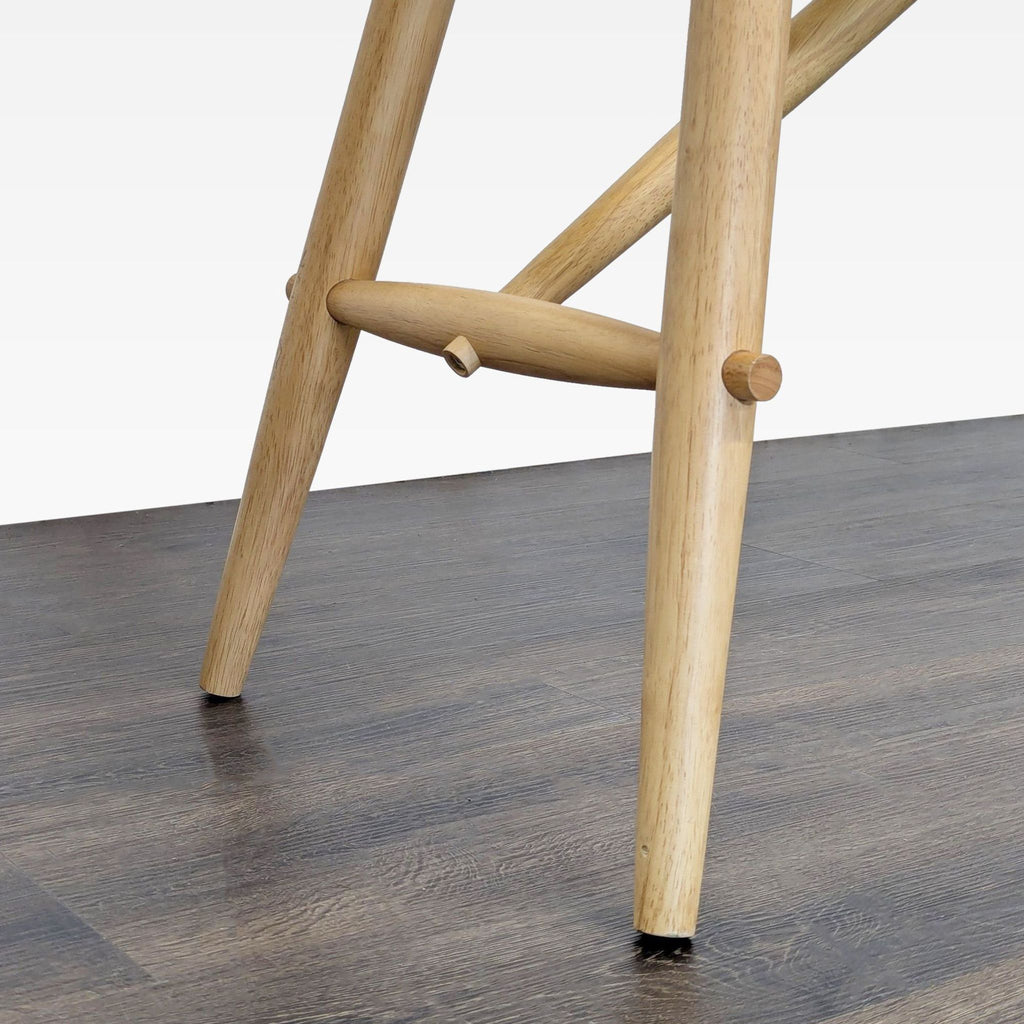 2. Modern console table with a chevron patterned top from West Elm, ideal for entryways or living rooms.  