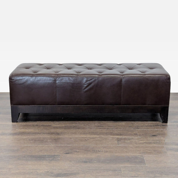 Leather Button Tufted Bench - Accepted Offer (9.50% discount)