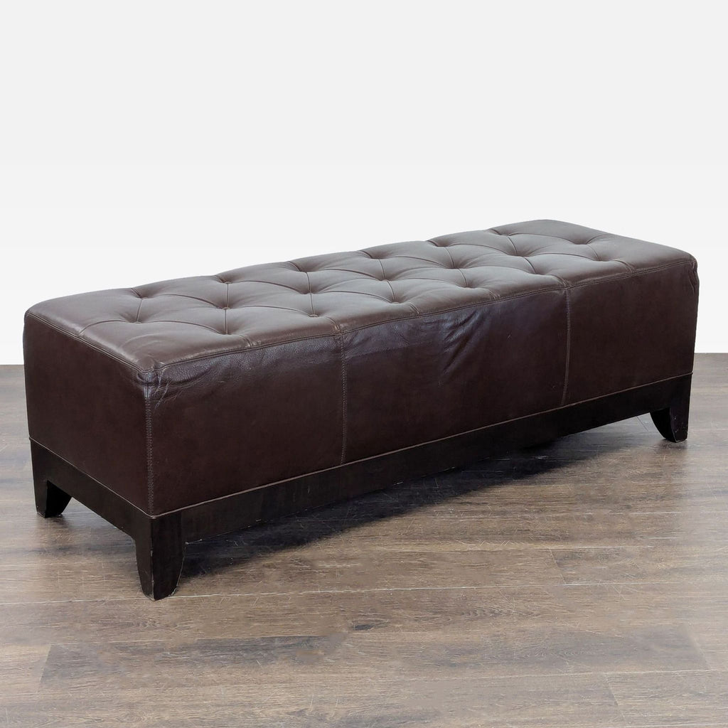 Leather Button Tufted Bench - Accepted Offer (9.50% discount)