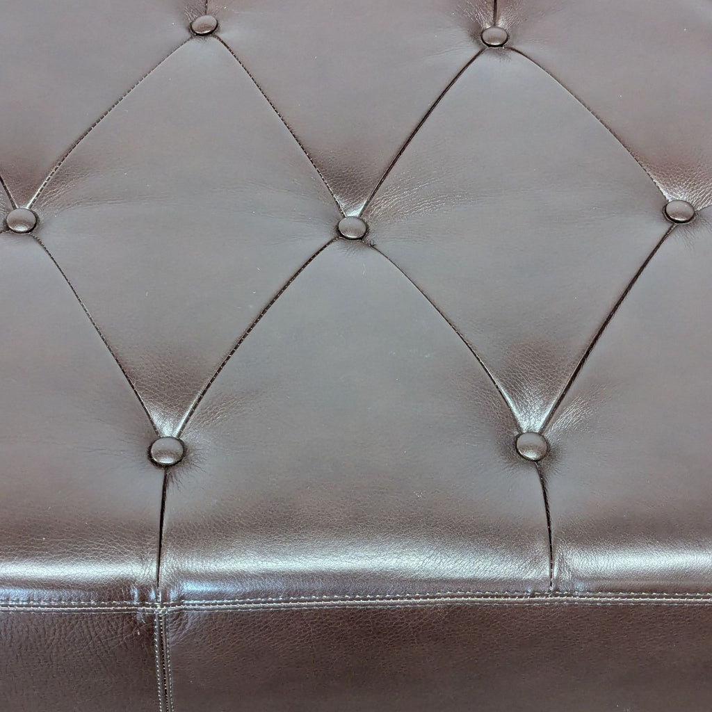 Leather Button Tufted Bench - Accepted Offer (9.50% discount)