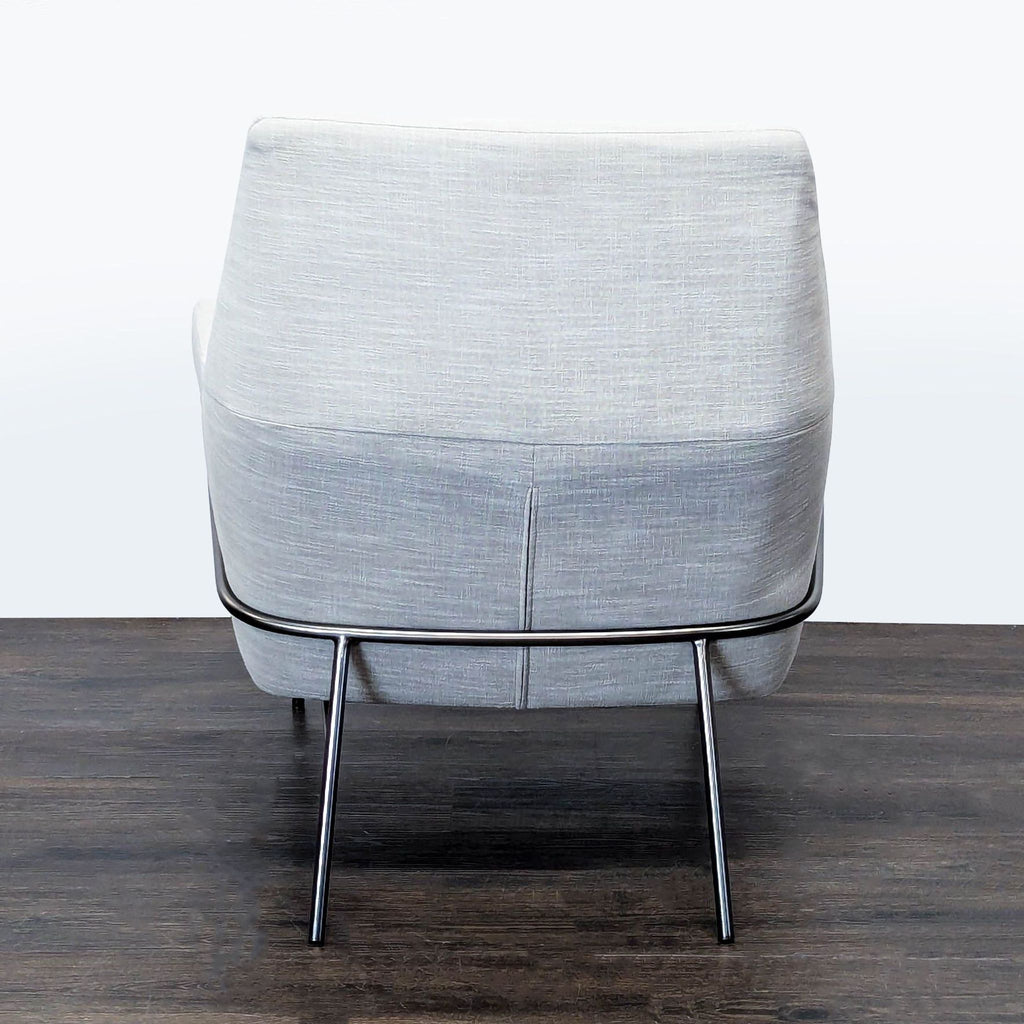 West Elm Lucas Modern Lounge Chair in Light Gray Upholstery - Accepted Offer (56.04% discount)