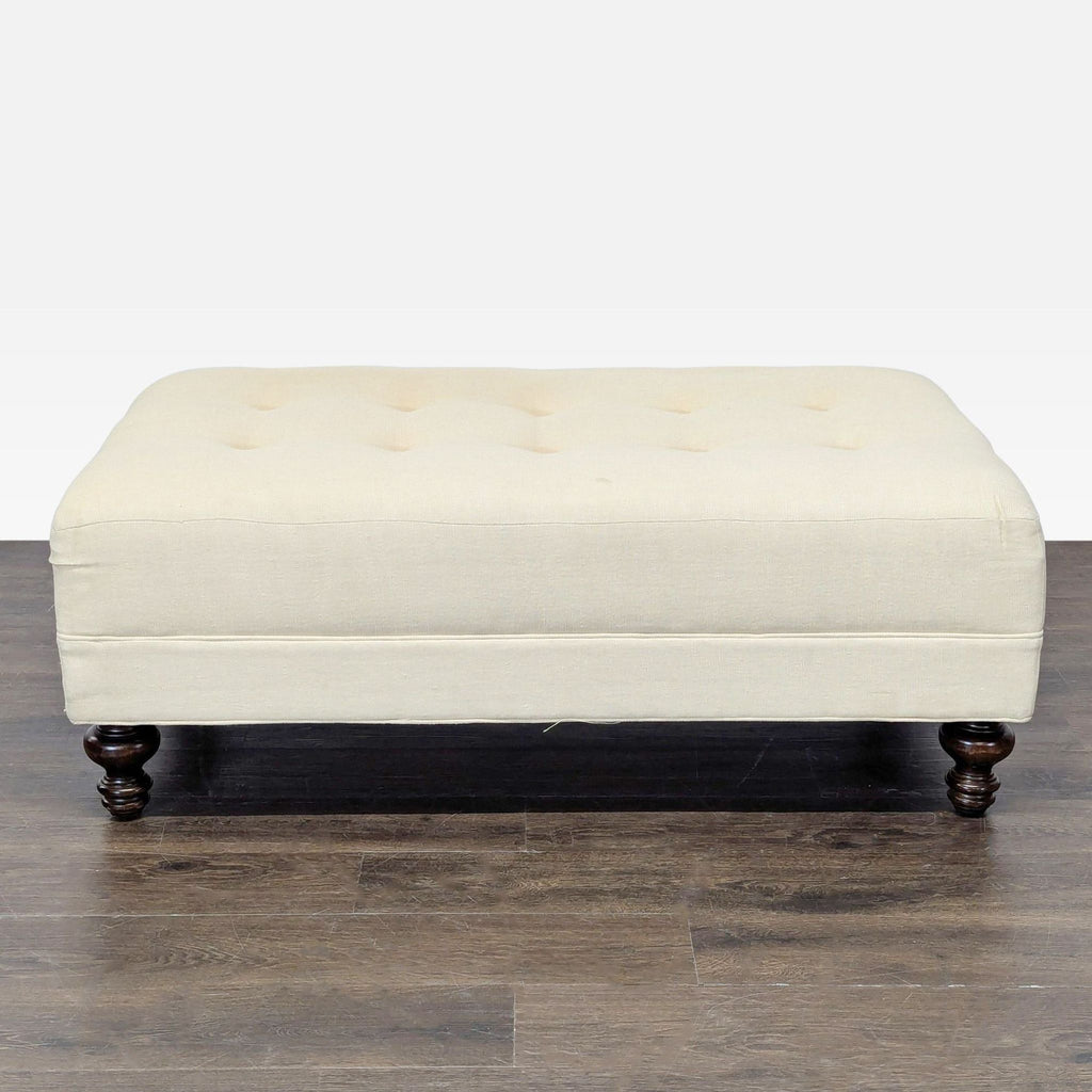 Pottery Barn Mitchell Gold + Bob Williams Tufted Ottoman/Coffee Table - Accepted Offer (40.19% discount)