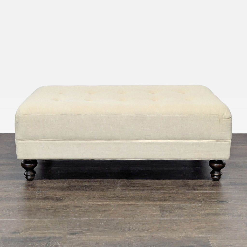 Pottery Barn Mitchell Gold + Bob Williams Tufted Ottoman/Coffee Table - Accepted Offer (40.19% discount)