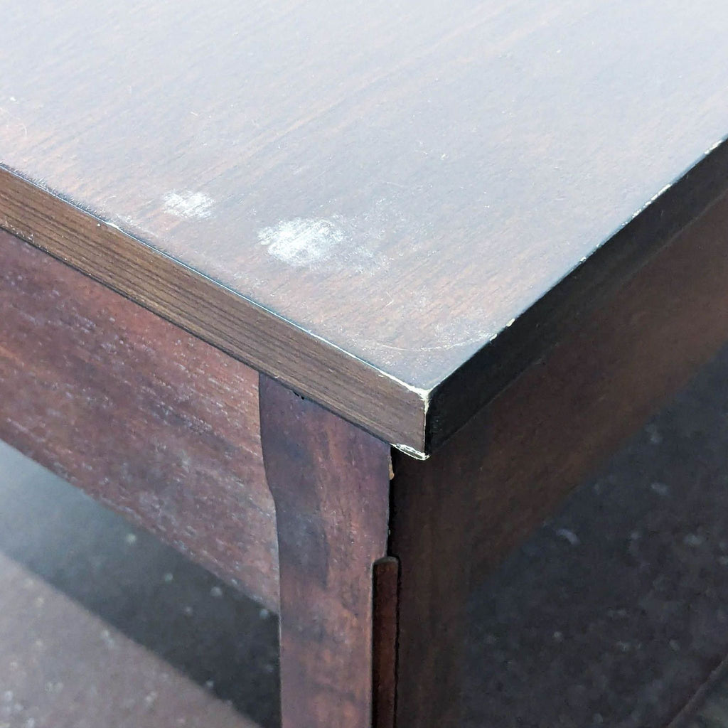 Wood One Drawer Coffee Table with Shelf