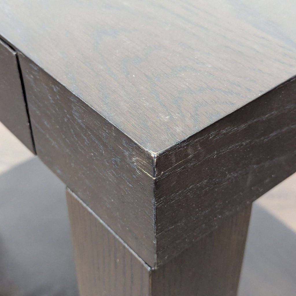 One Drawer Wood Side Table with Shelf