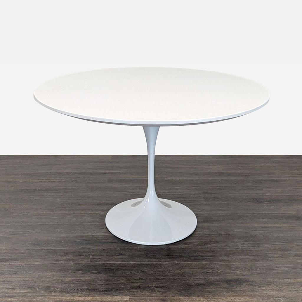 Rove Concepts Oval Tulip Table in White Lacquer