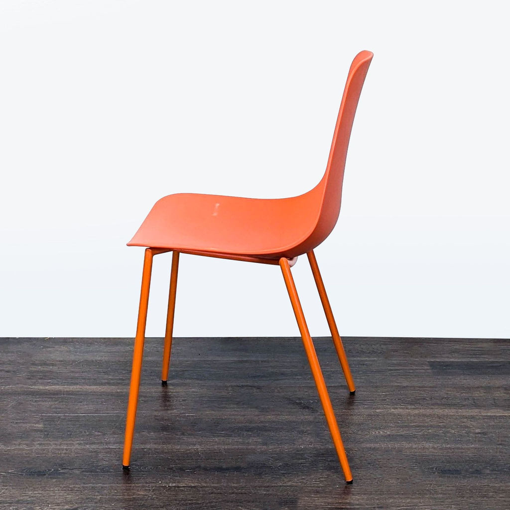 Bucket Dining Chair on Metal Frame