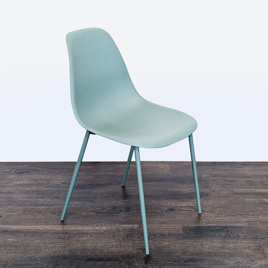 Bucket Dining Chair on Metal Frame