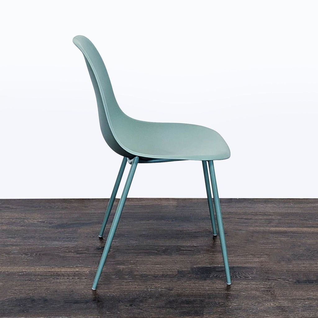 Bucket Dining Chair on Metal Frame