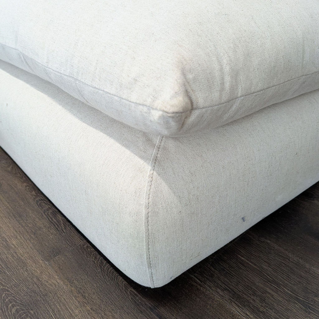 Crate & Barrel Unwind Modern Beige Sectional Sofa - Spacious and Comfy