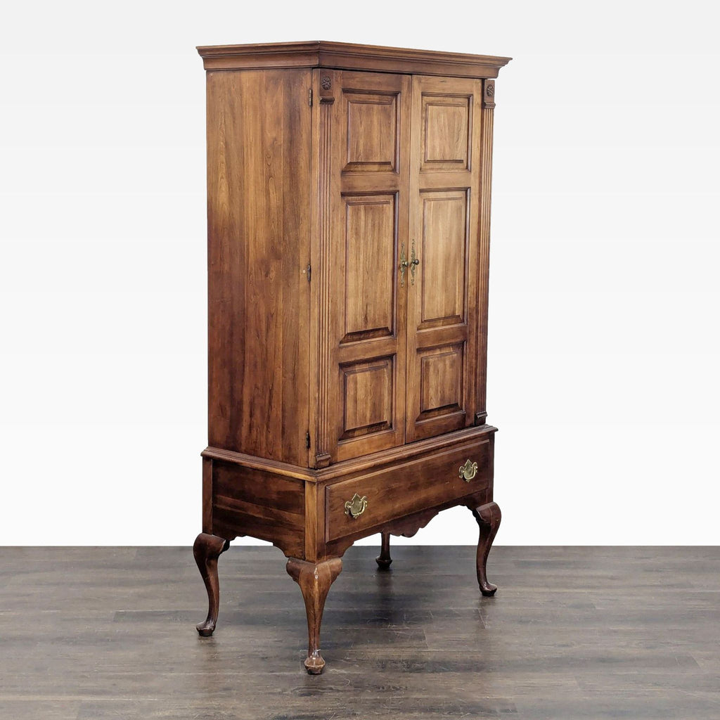 Statton Furniture Queen Anne Style Armoire Wardrobe