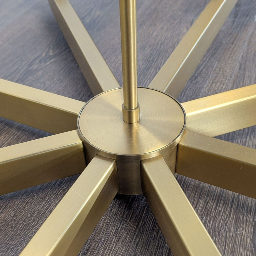 Kuzco Lighting Claire Modern 8-Light Chandelier in Brushed Brass Finish