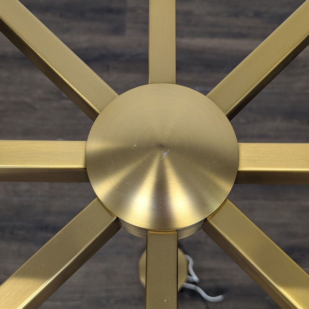 Kuzco Lighting Claire Modern 8-Light Chandelier in Brushed Brass Finish