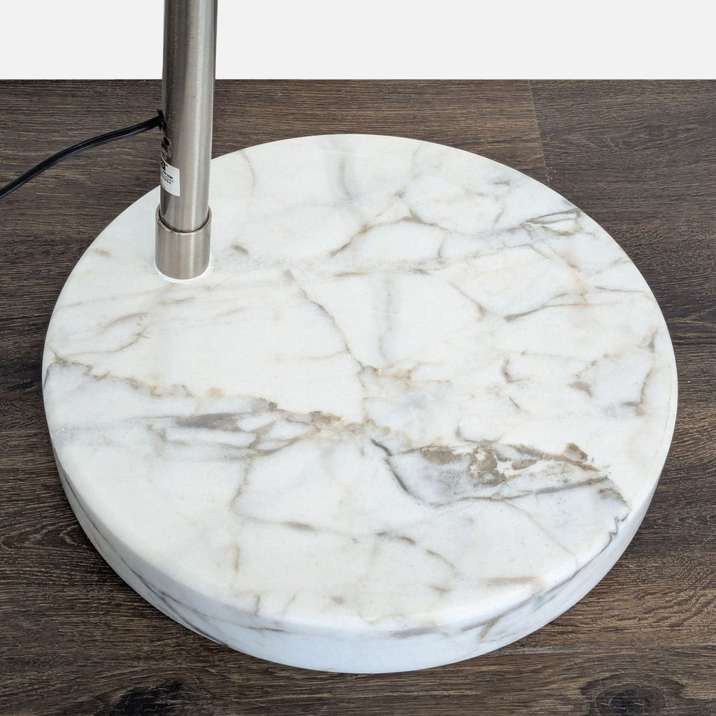 EQ3 Adjustable Arc Floor Lamp with Marble Base