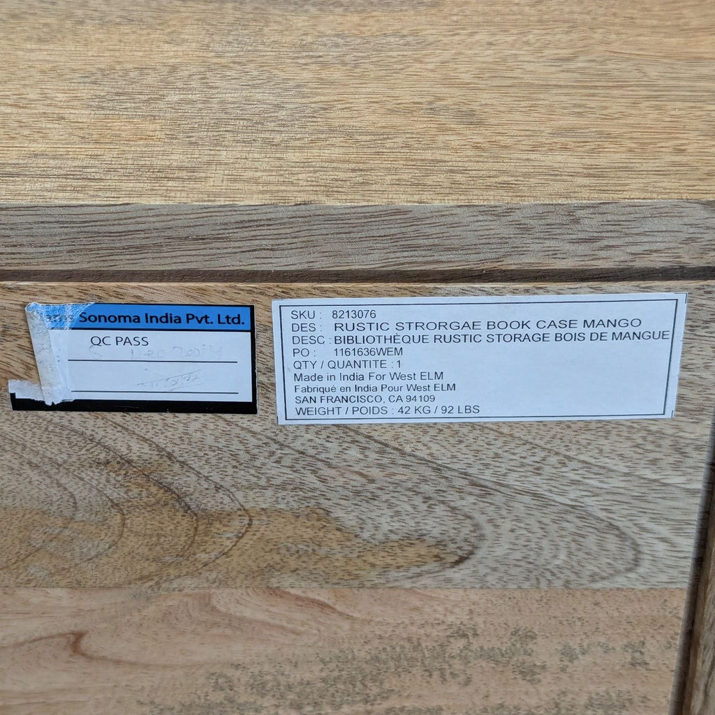 West Elm L-Shaped Desk with Drawers and Open Shelves - Natural Wood Finish - Accepted Offer (33.18% discount)