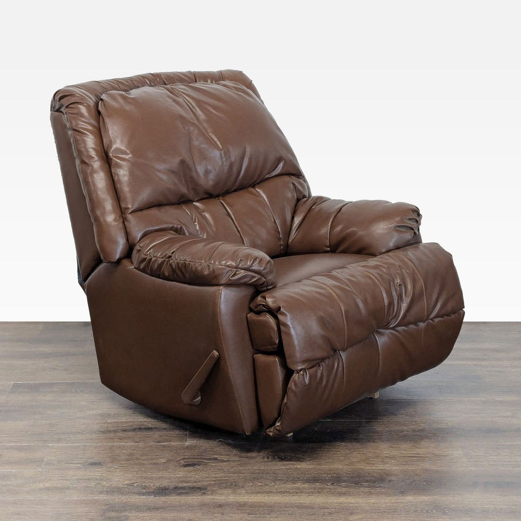 Brown Leather Recliner Lounge Chair – Plush and Comfortable