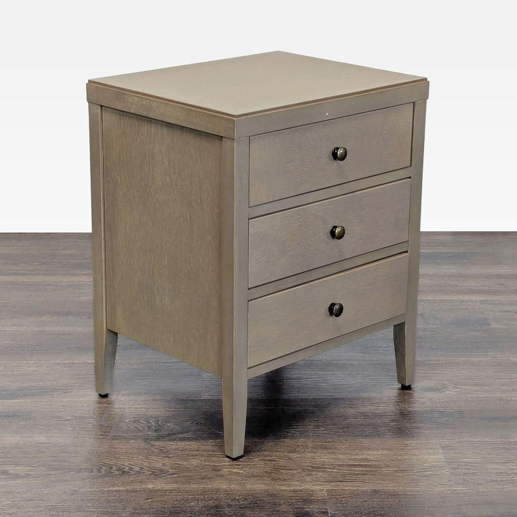 Crafted Home York Three Drawer Wooden Accent Table/Nightstand