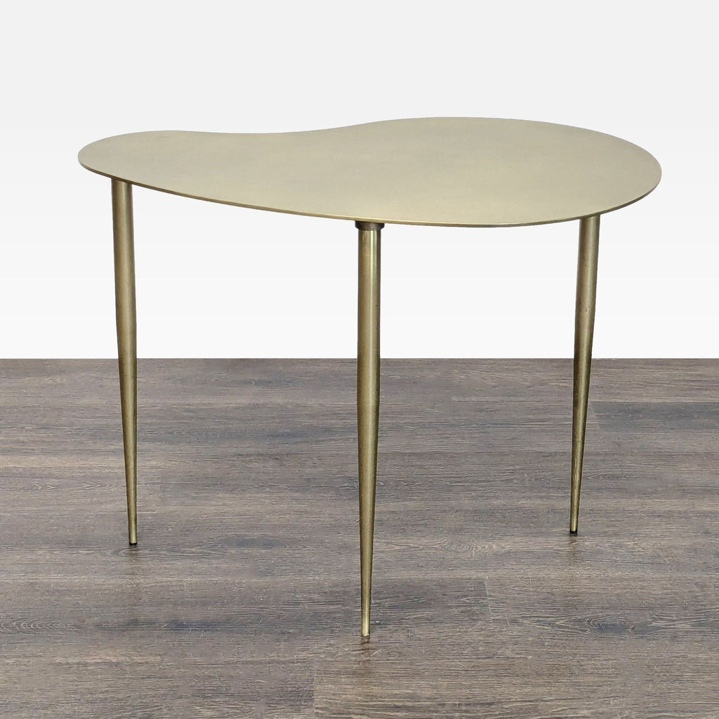 Metal Organic Shape Accent Table
