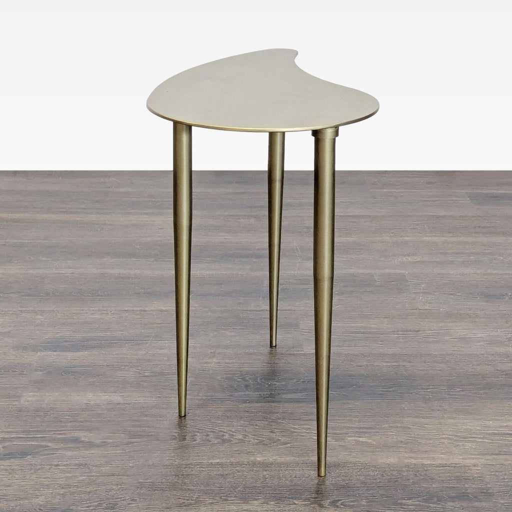 Metal Organic Shape Accent Table