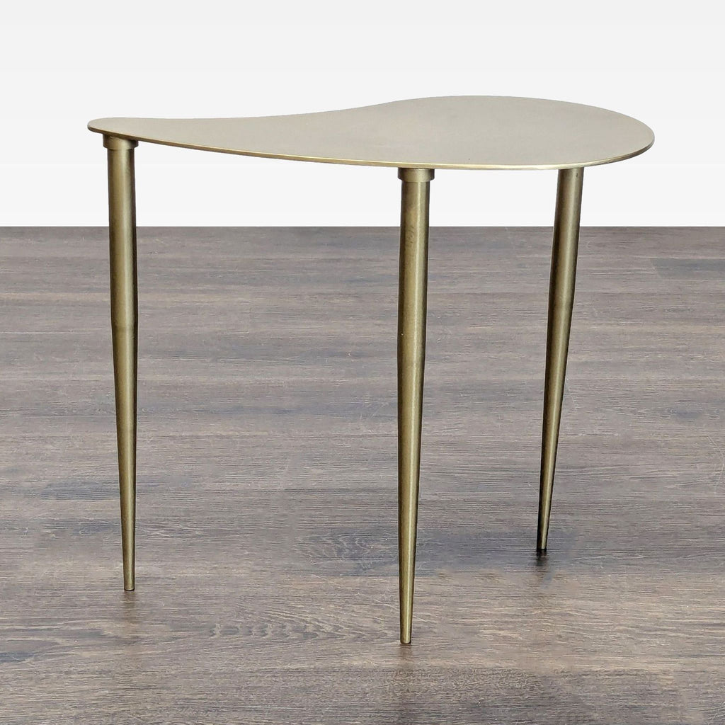 Metal Organic Shape Accent Table