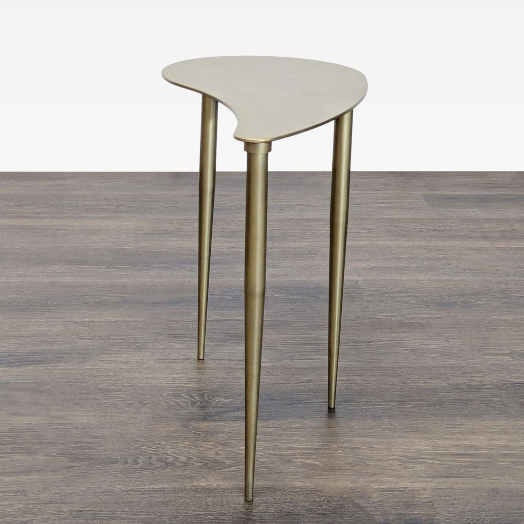 Metal Organic Shape Accent Table