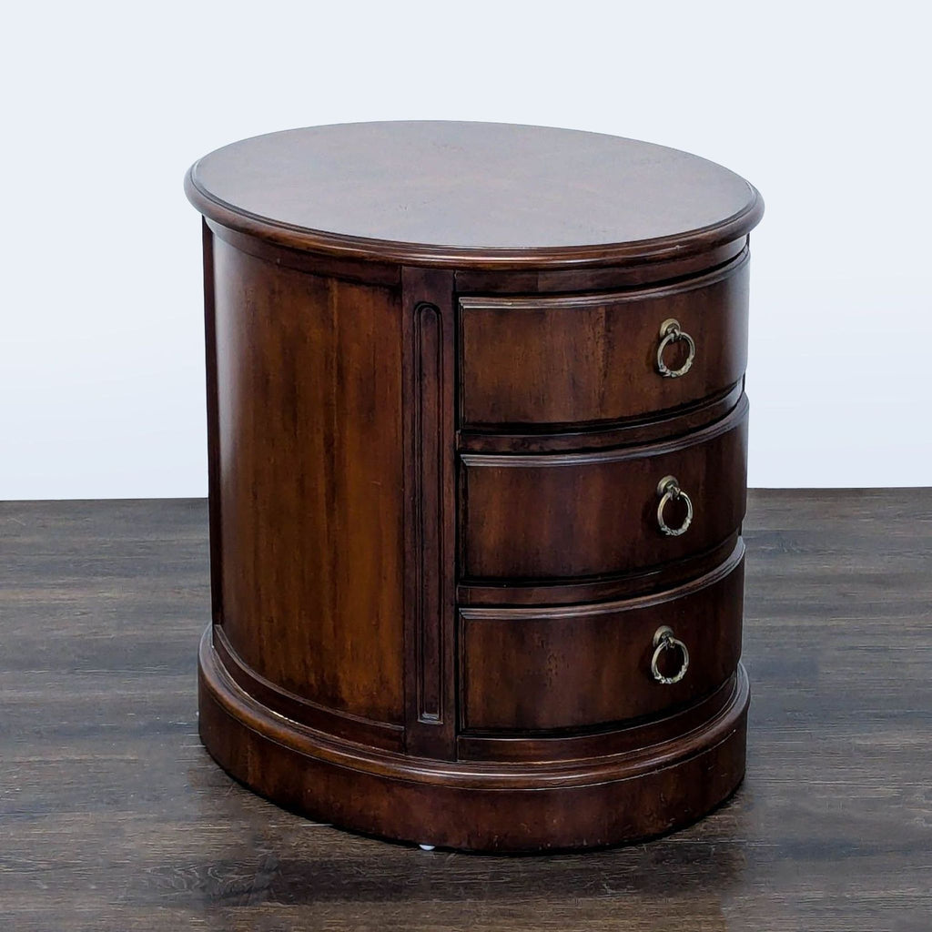 2. Contemporary Hekman end table featuring sturdy legs and spacious tabletop.  