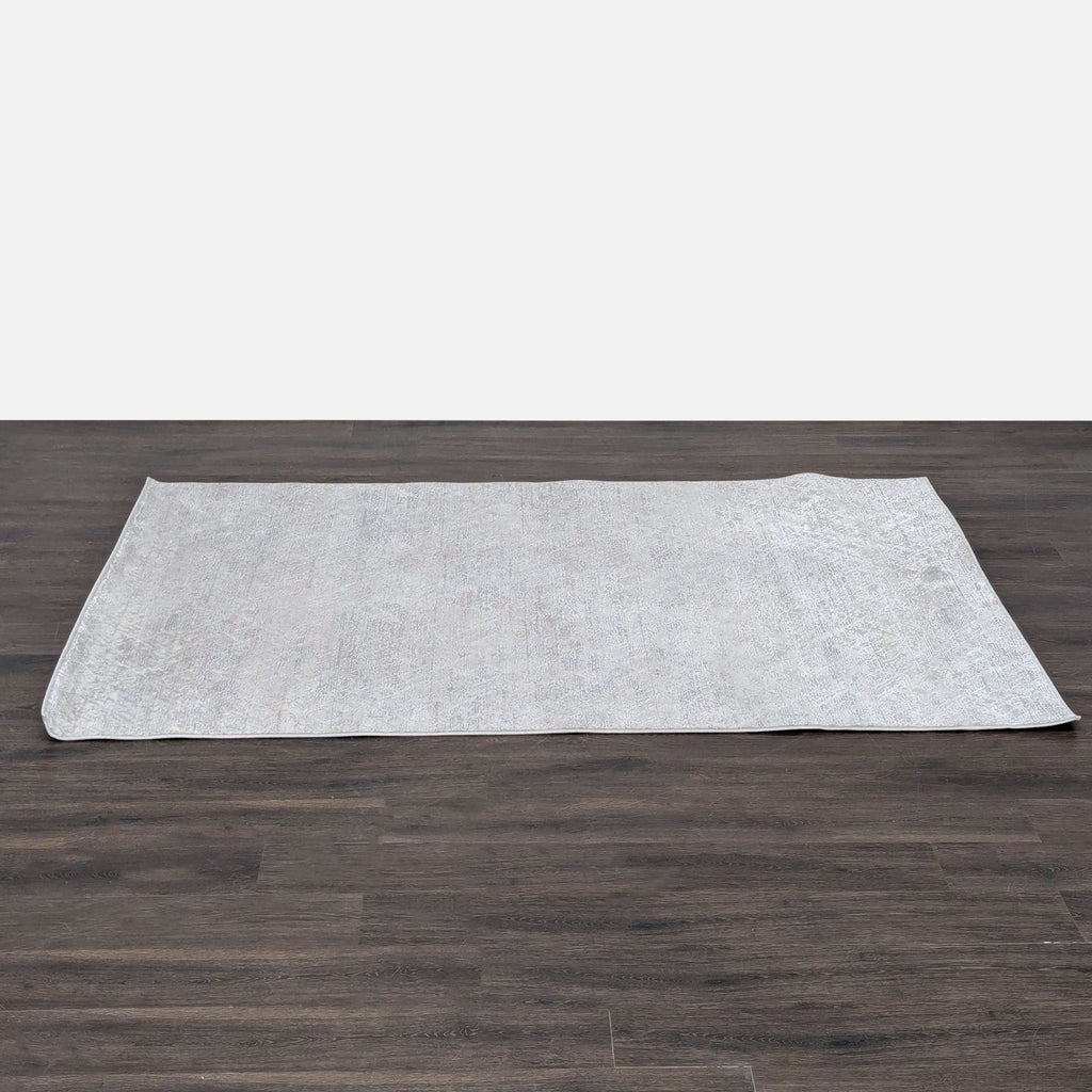 Calvin Klein Environments 5x7 Light Grey Textured Area Rug - Modern Subtle Pattern