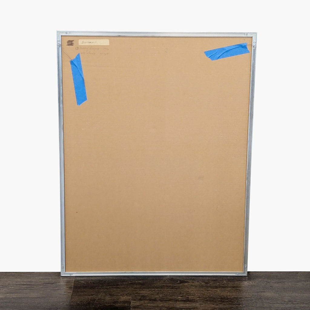 Abstract 1976 painting by Gizdich; dynamic colors and organic forms, displayed in a ready-to-hang frame.