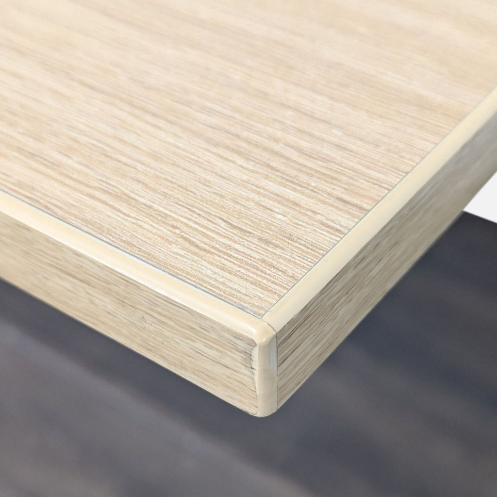 Bernhardt Yuno Modern Minimalist Wood Laminate and Metal Desk