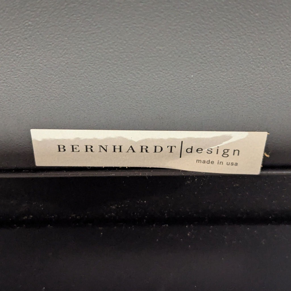 Bernhardt Yuno Modern Minimalist Wood Laminate and Metal Desk