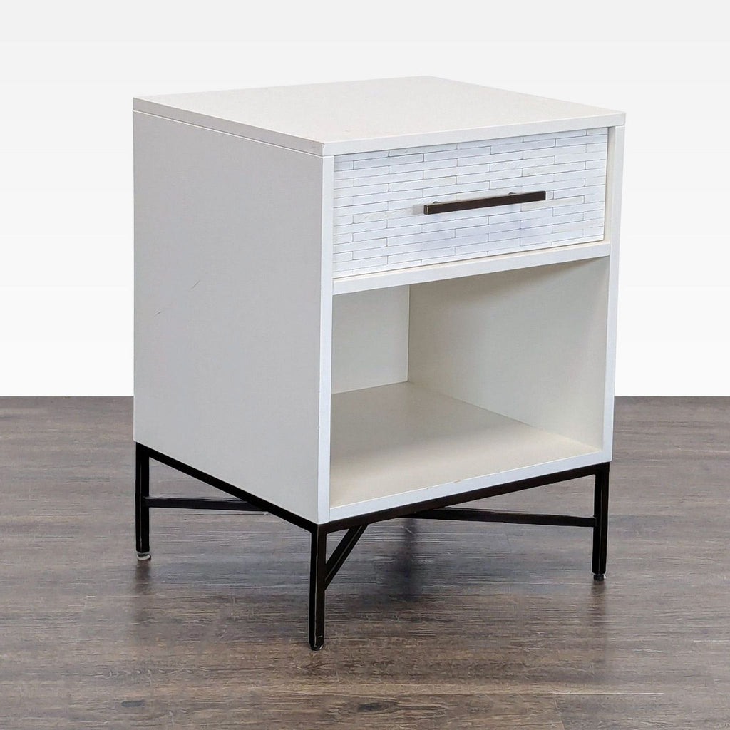 West Elm Wood Tiled Nightstand
