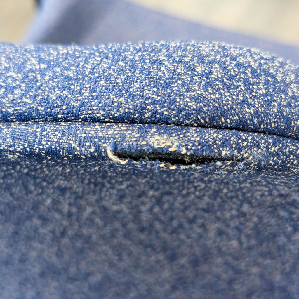 Herman Miller Aside Blue Fabric Guest Chair with Black Metal Frame