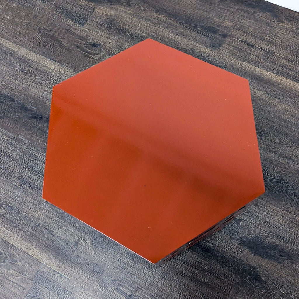 Metal Hexagonal Accent Table
