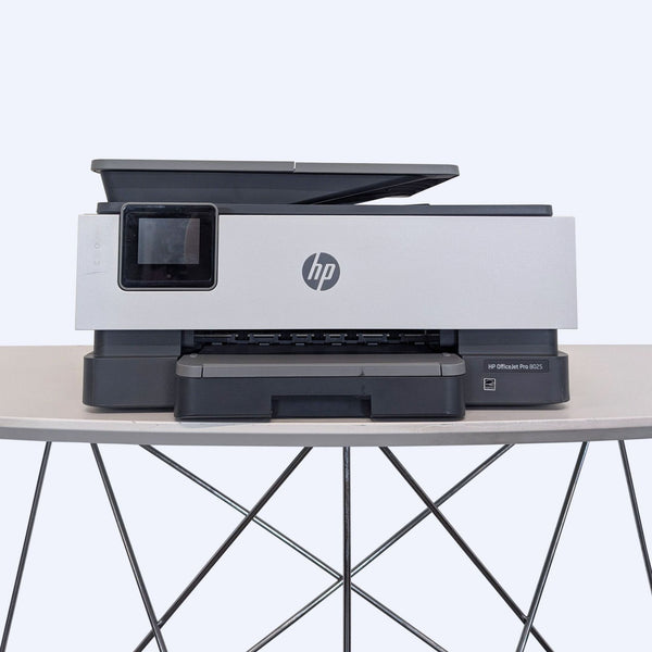 HP OfficeJet Pro 8025 wireless printer with touchscreen, ideal for home or office, compact and easy to use.