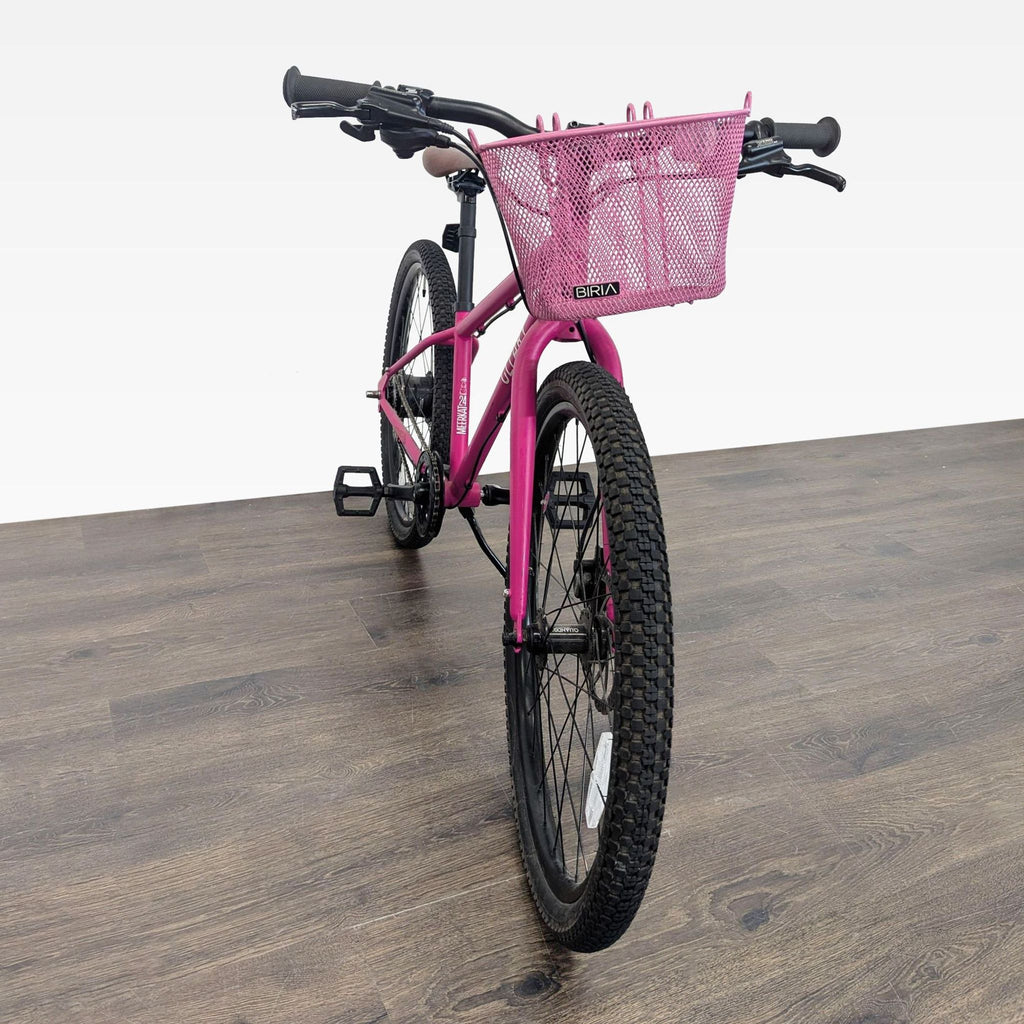 Cleary 24-Inch Pink Kids Bike with Front Basket and Kickstand