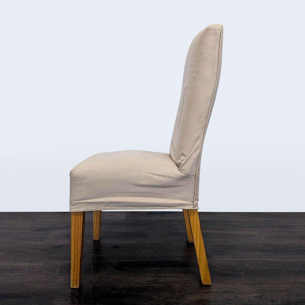 Eight Slip-Covered Dining Chairs