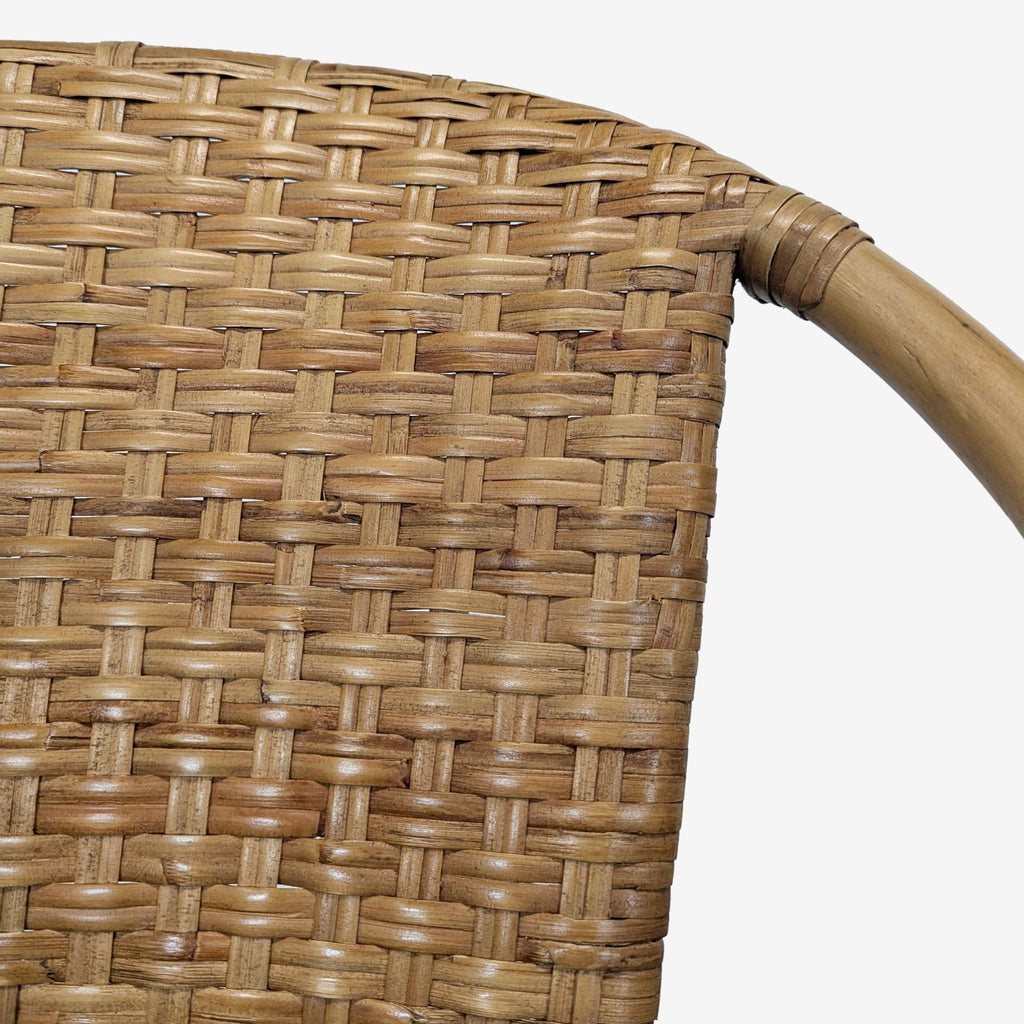 Pair of Pottery Barn Parisian Woven Dining Chairs