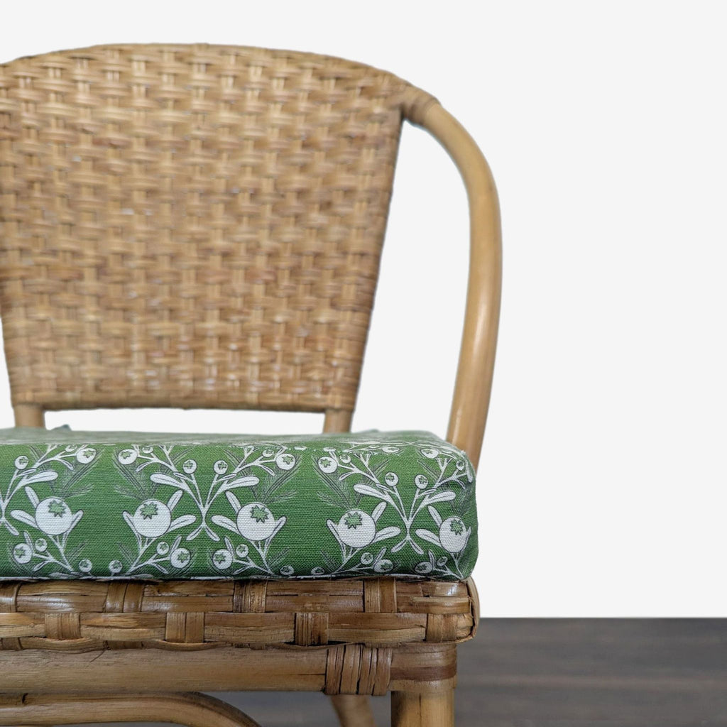 Pair of Pottery Barn Parisian Woven Dining Chairs