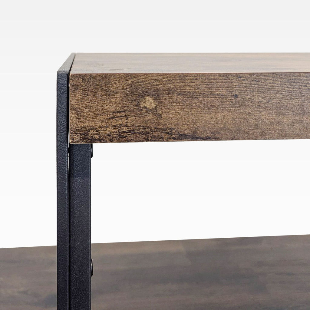 Coaster Estrella Modern Industrial Writing Desk with Rustic Wood Top and Metal Frame