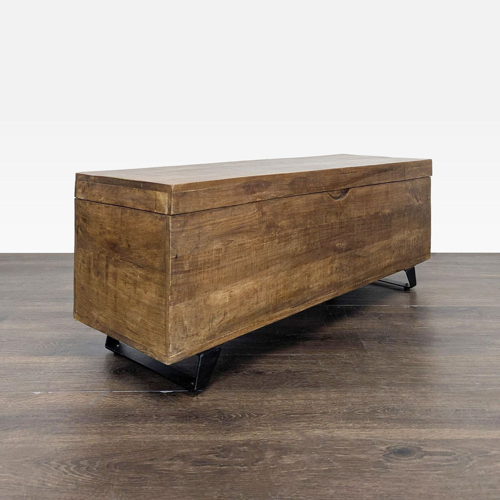 Pimberly Row Mango Wood and Iron Storage Trunk