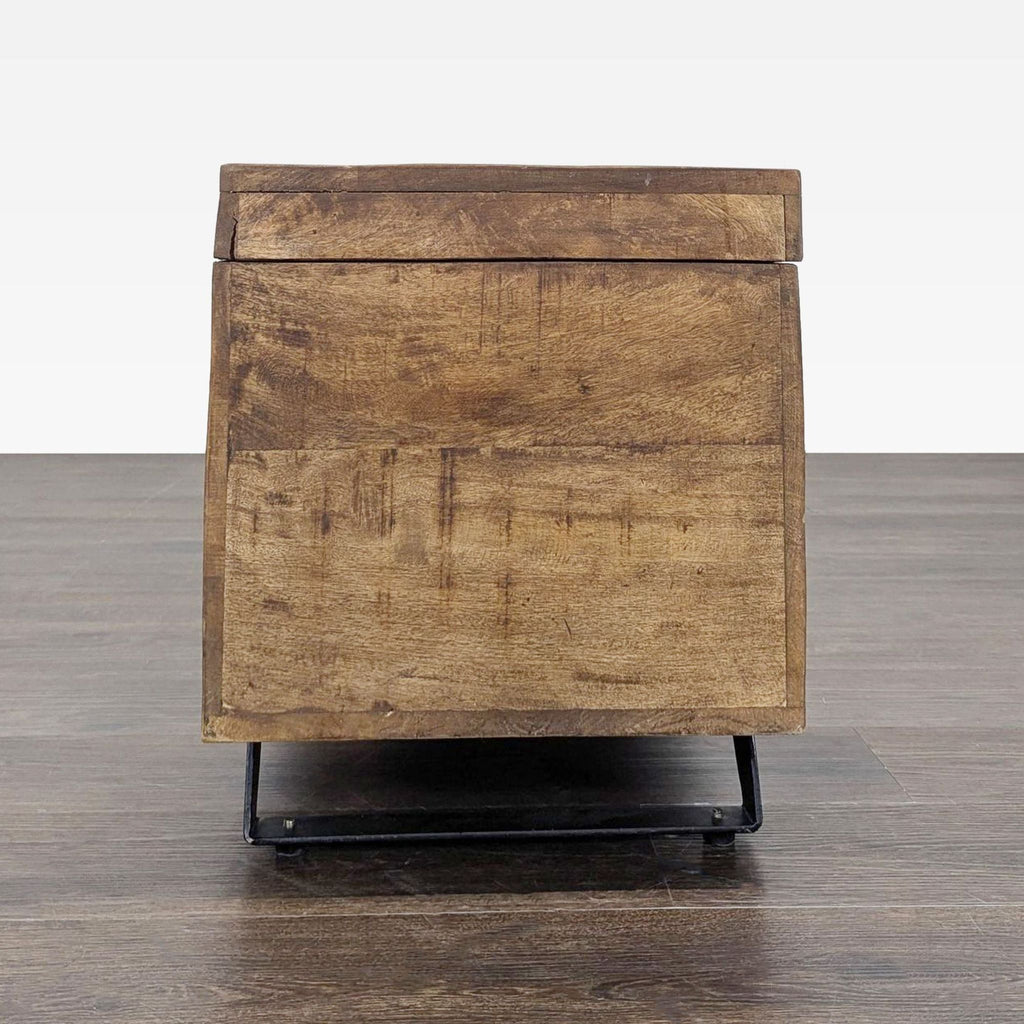 Pimberly Row Mango Wood and Iron Storage Trunk